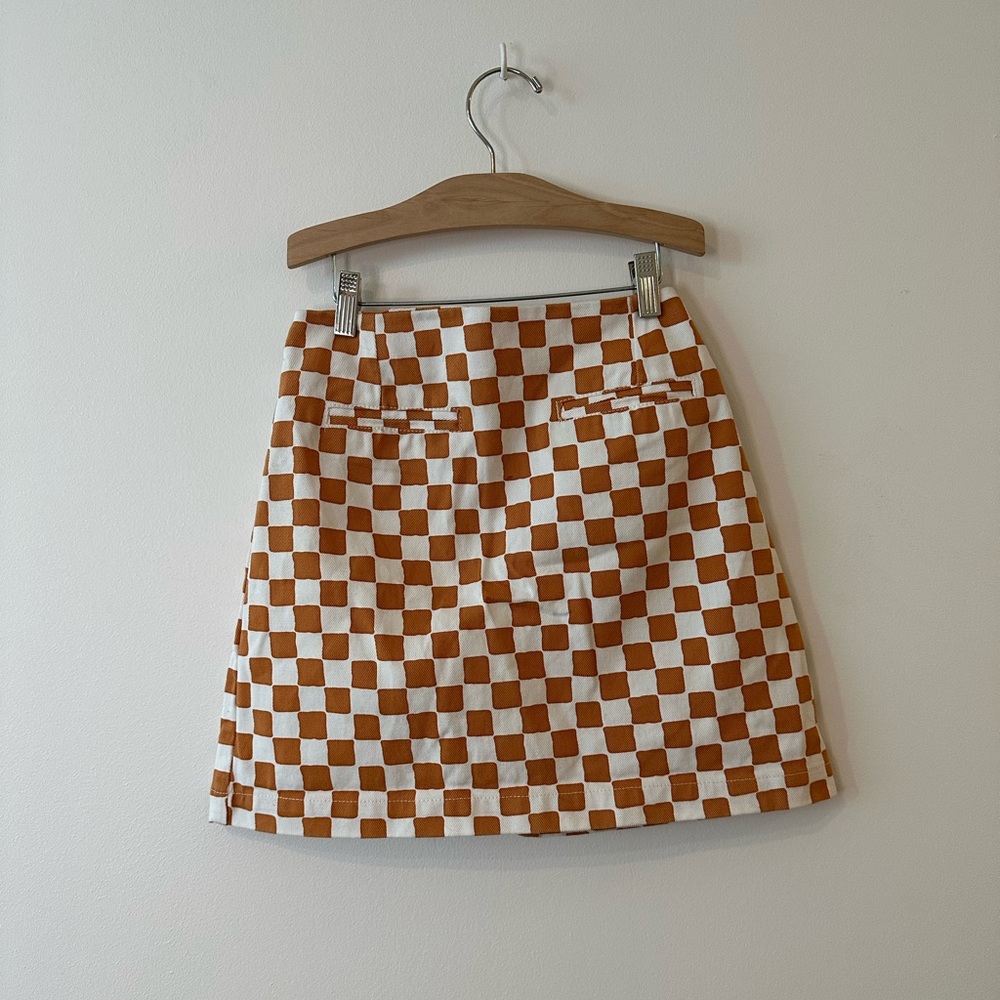 Holiday the label check print skirt from Lisa says gah